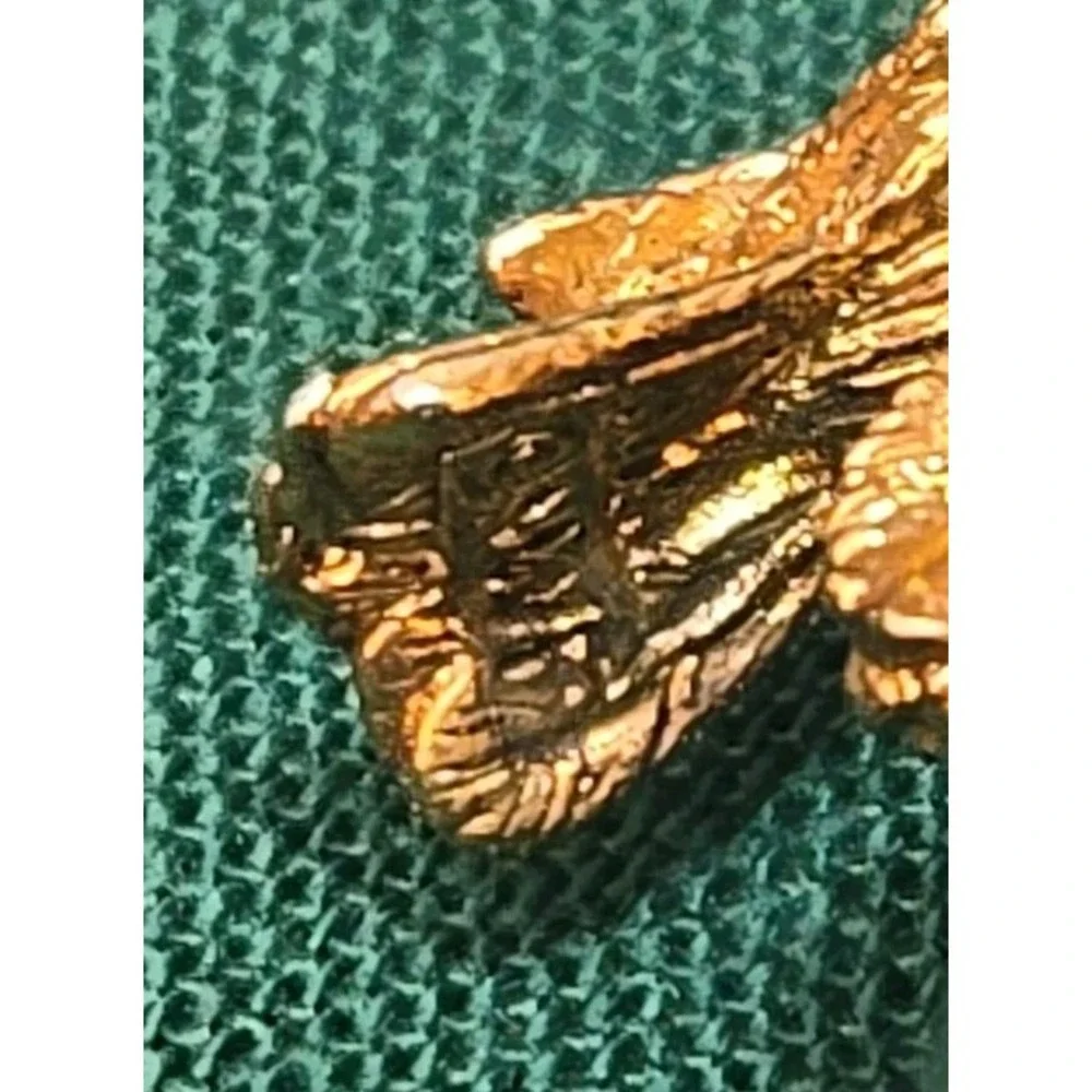 VTG Brass Bird on Silver plated bell approximately 2.5